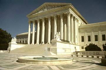 Lawyers who argue cases before the Supreme Court belong to a special Supreme Court Bar.  If made permanent, the ruling against Clinton would drop him from the bar, preventing him from arguing cases before the high court in the future. (Courtesey of www.buildings.greatbuildings.com)