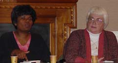 Shelini Harris and Carol Stoneburner were panel members (Ali Stewart/Guilfordian)