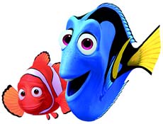 Characters Nemo and Dory from Disney and Pixar&acute;s Finding Nemo (www.gamecritics.com)