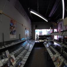 Empty music racks at BB's Record store. BB's closes on September 6 ()