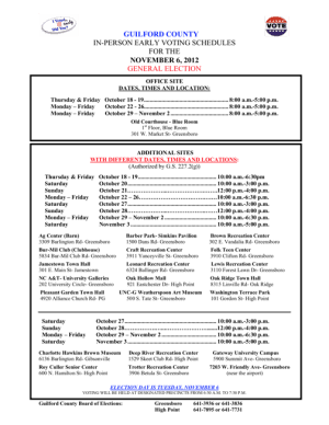 Early Voting in Guilford County – The Guilfordian