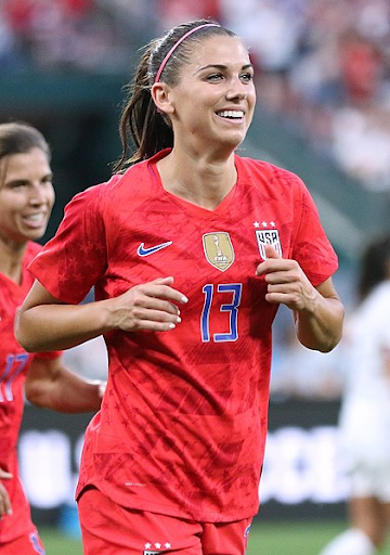 Alex Morgan during the U.S. Women’s National Team friendly against New Zealand on May 16, 2019, in St. Louis.
