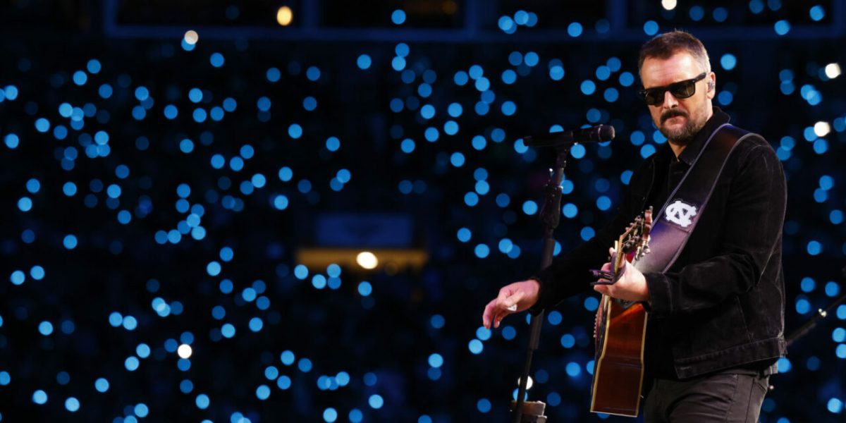 Eric Church, among other notable musicians, performs onstage at the Concert For Carolina Benefit Concert in the wake of Hurricane Helene.