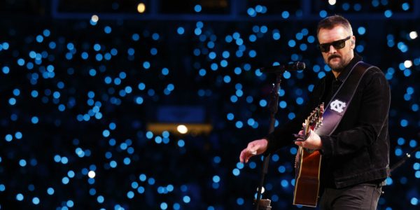 Eric Church, among other notable musicians, performs onstage at the Concert For Carolina Benefit Concert in the wake of Hurricane Helene.